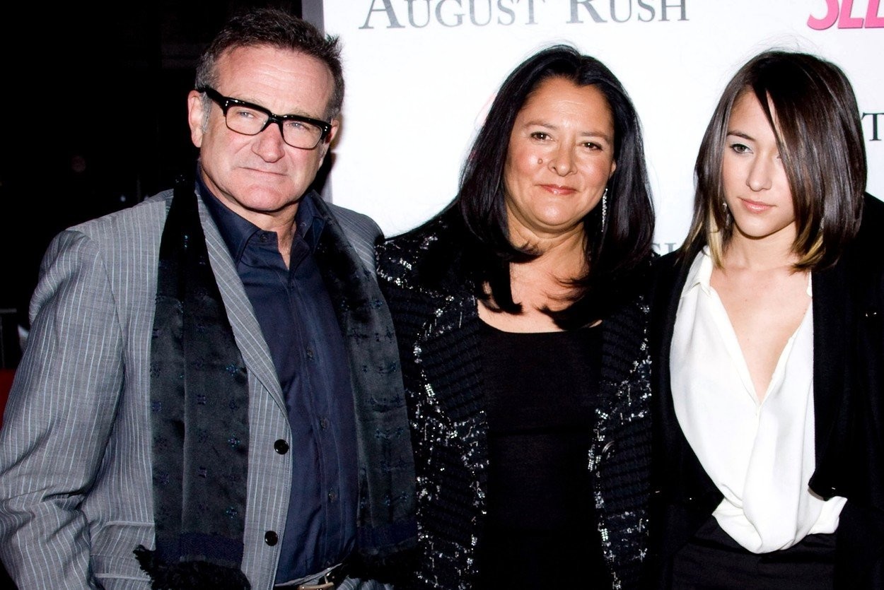 Robin Williams s manželkou Marshou a dcérou Zeldou